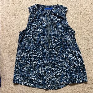 Apt 9 size medium zipper front tank top blouse